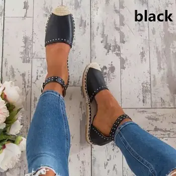 Large size women sandals sewing thread buckle female shoes vintage hemp rope bottom round head ultra light straw shoe
Large size women sandals sewing thread buckle female shoes vintage hemp rope bottom round head ultra light straw shoe