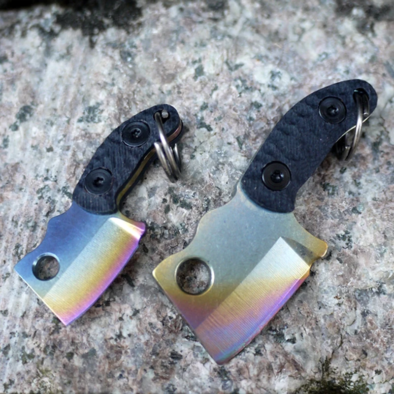 H952 Outdoor EDC Pocket knife TC4 titanium alloy G10 handle (presented titanium alloy key ring) mini EDC gadget Small pendant
H952 Outdoor EDC Pocket knife TC4 titanium alloy G10 handle (presented titanium alloy key ring) mini EDC gadget Small pendant
