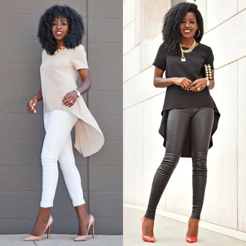 Summer Women O-Neck Chiffon Top Tee Irregular Solid Blouses Casual Loose Short Sleeve Blouse Blusa Plus Size S-5XL
Summer Women O-Neck Chiffon Top Tee Irregular Solid Blouses Casual Loose Short Sleeve Blouse Blusa Plus Size S-5XL