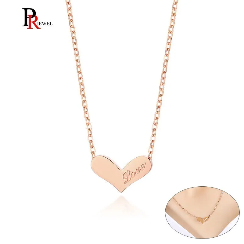 Elegant Heart Love Choker Necklaces for Women Pink Gold Color Stainless Steel collar femenino
Elegant Heart Love Choker Necklaces for Women Pink Gold Color Stainless Steel collar femenino