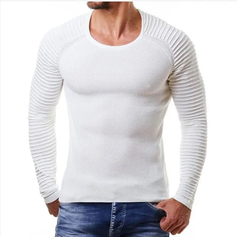 Sweater 2019 new men's loose casual pullover men's knit long sleeve round neck ribbed striped solid color knitted men's sweater
Sweater 2019 new men's loose casual pullover men's knit long sleeve round neck ribbed striped solid color knitted men's sweater