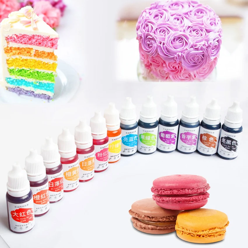 Edible Pigment 10ML Macaron Cream Food Coloring Ingredients Cake Fondant Baking Cake Edible Color Pigment Baking & Pastry Tools
Edible Pigment 10ML Macaron Cream Food Coloring Ingredients Cake Fondant Baking Cake Edible Color Pigment Baking & Pastry Tools