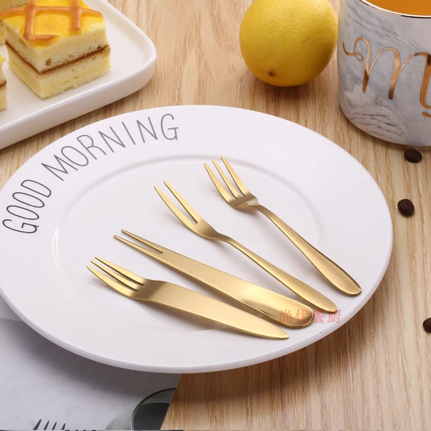 1pc Stainless Steel Dinner Fork Set Korea Colourful Dessert Fork With Long Handle Gold rose gold Fork Set for Hotel Party
1pc Stainless Steel Dinner Fork Set Korea Colourful Dessert Fork With Long Handle Gold rose gold Fork Set for Hotel Party