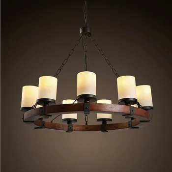 Amercian Loft Vintage LED Pendant Light Fixtures Indoor Lighting For Living Dining Room Home Iron Glass Wood Hanging DropLight
Amercian Loft Vintage LED Pendant Light Fixtures Indoor Lighting For Living Dining Room Home Iron Glass Wood Hanging DropLight