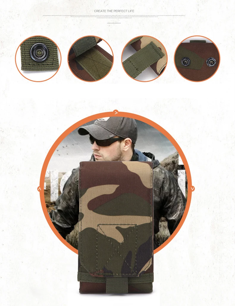 Waterproof Outdoor Camouflage Waist Bag Suitable for Outdoor Sport Activity 9 Waterproof Outdoor Camouflage Waist Bag Suitable for Outdoor Sport Activity 14