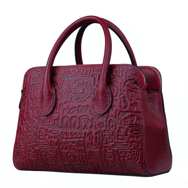 LUOFEIHUA 2019 new temperament handbag Fashion shoulder messenger bag Vintage leather boston bag branded handbag
LUOFEIHUA 2019 new temperament handbag Fashion shoulder messenger bag Vintage leather boston bag branded handbag