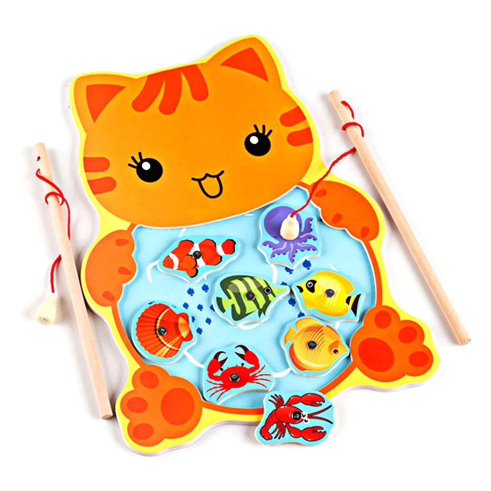 Lovely Cat Frogs Magnetic Fishing Game Jigsaw Puzzle Wooden Board Children Educational Toys For Children Kids Baby Educational
Lovely Cat Frogs Magnetic Fishing Game Jigsaw Puzzle Wooden Board Children Educational Toys For Children Kids Baby Educational
