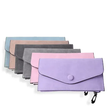 Lady Zipper Wallet Buckle Long New Frosted Leather Retro Student Wallet Mini bags in all colours
Lady Zipper Wallet Buckle Long New Frosted Leather Retro Student Wallet Mini bags in all colours