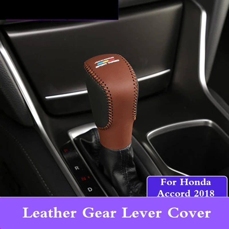 For 10th Honda Accord 2018 PU Leather Gear Lever Cover Gear Shift Collars Gear Knob Cover Car decoration internal accessories
For 10th Honda Accord 2018 PU Leather Gear Lever Cover Gear Shift Collars Gear Knob Cover Car decoration internal accessories