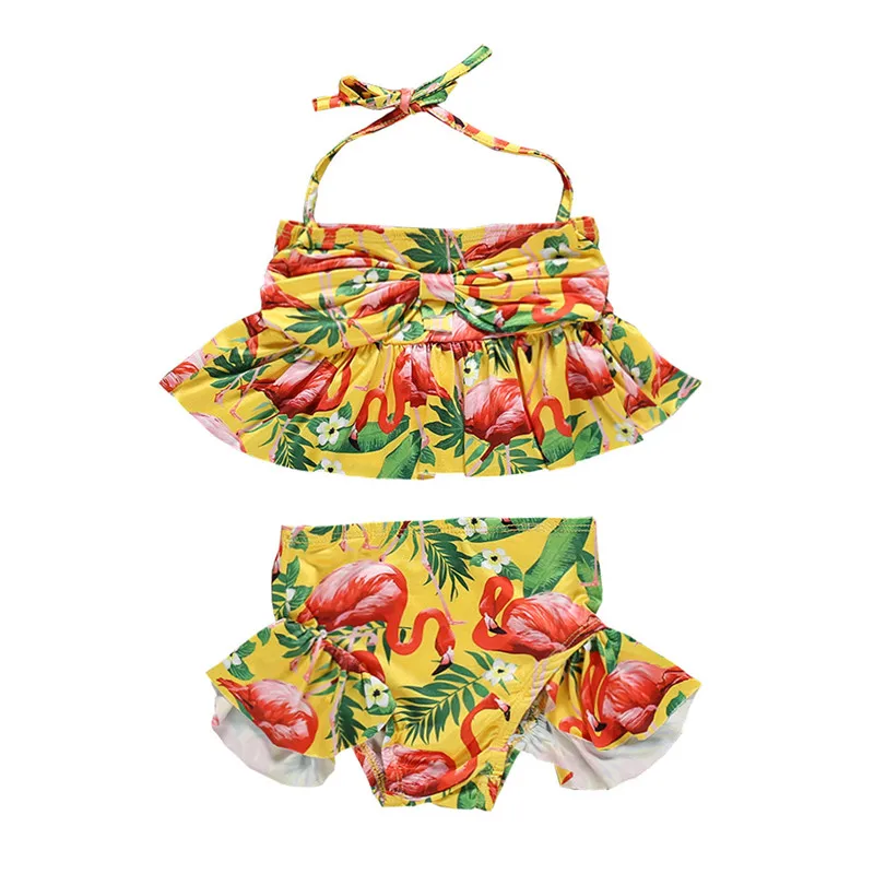1-6T Baby Girls Swimsuit Yellow Flamingo Swan Print Two Piece Swimwear Toddler Girl Bikini Set Beachwear Children Swimming Suit
1-6T Baby Girls Swimsuit Yellow Flamingo Swan Print Two Piece Swimwear Toddler Girl Bikini Set Beachwear Children Swimming Suit
