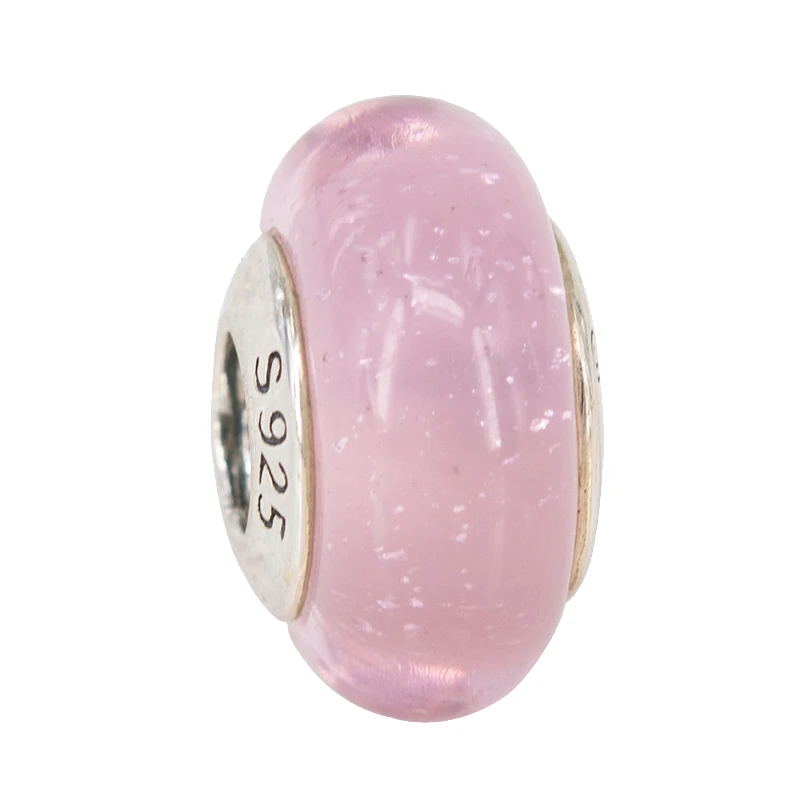 Fit Original European Bracelet 925 Sterling Silver Aurora's Signature Pink Charm DIY Jewelry Murano Glass Bead
Fit Original European Bracelet 925 Sterling Silver Aurora's Signature Pink Charm DIY Jewelry Murano Glass Bead