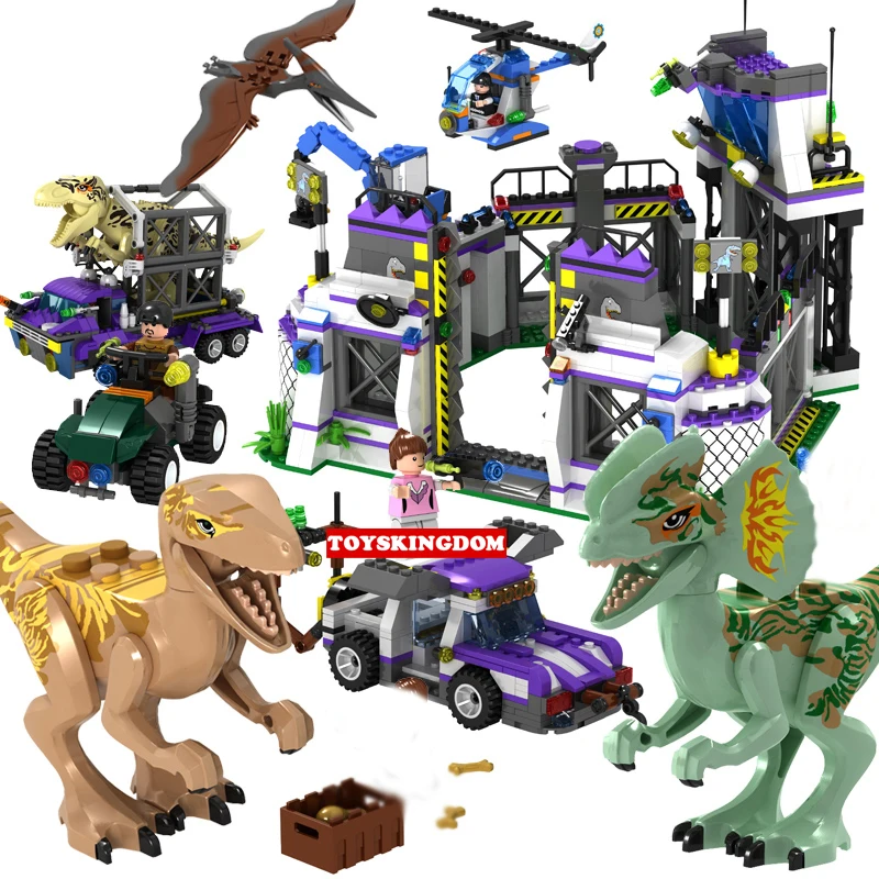 Jurassic World Dinosaur Park Movie Tyrannosaurus Rex Pterosaur Velociraptor figures block mini jeep truck helicopter bricks toys
Jurassic World Dinosaur Park Movie Tyrannosaurus Rex Pterosaur Velociraptor figures block mini jeep truck helicopter bricks toys