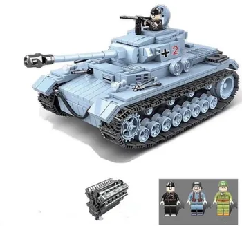 WW2 Military Germany Panzer 4 Medium Tank Building Blocks Educational Army Soldier Weapons Figures DIY Bricks Toys
WW2 Military Germany Panzer 4 Medium Tank Building Blocks Educational Army Soldier Weapons Figures DIY Bricks Toys