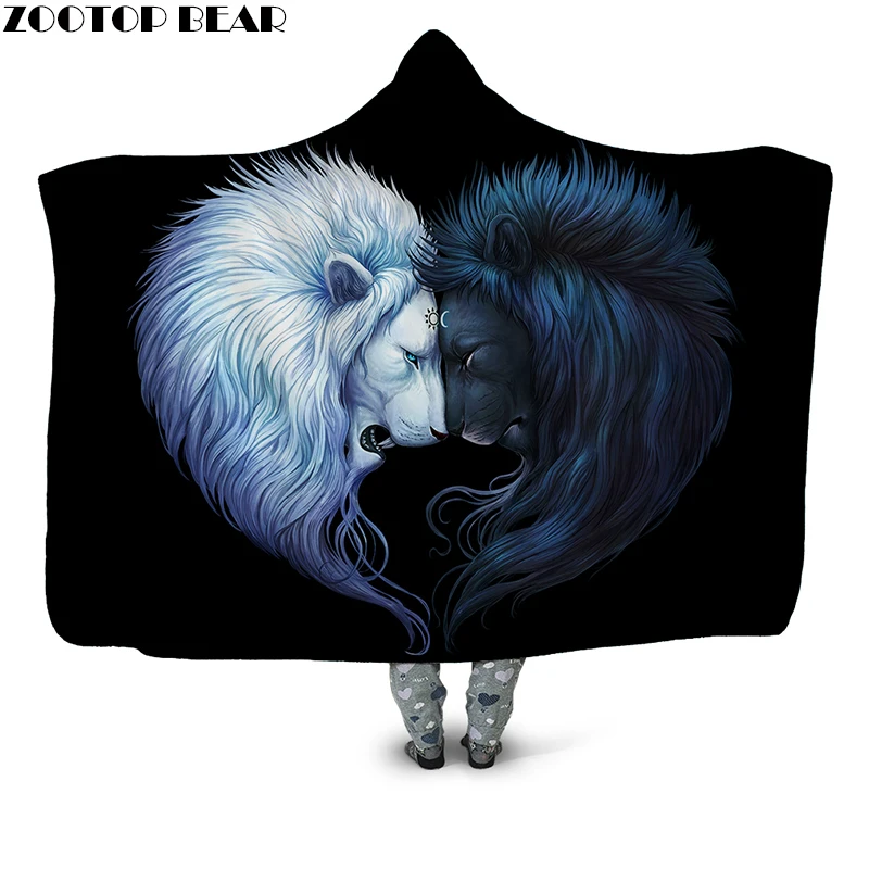 Lion Head To Head 3D Printed Plush Hooded Blanket for Adults Children Warm Wearable Fleece Throw Blanket Home Office Washable
Lion Head To Head 3D Printed Plush Hooded Blanket for Adults Children Warm Wearable Fleece Throw Blanket Home Office Washable