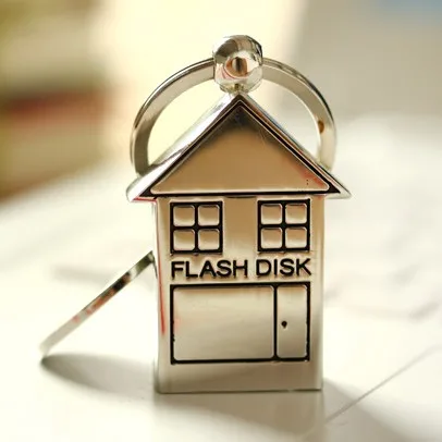 

Cute Metal House Memoria USB 3.0 Flash Drive 16GB Memory Cle Usb Stick 32GB 64GB Pendrive 512GB 256GB Pen Driver 128GB Gift