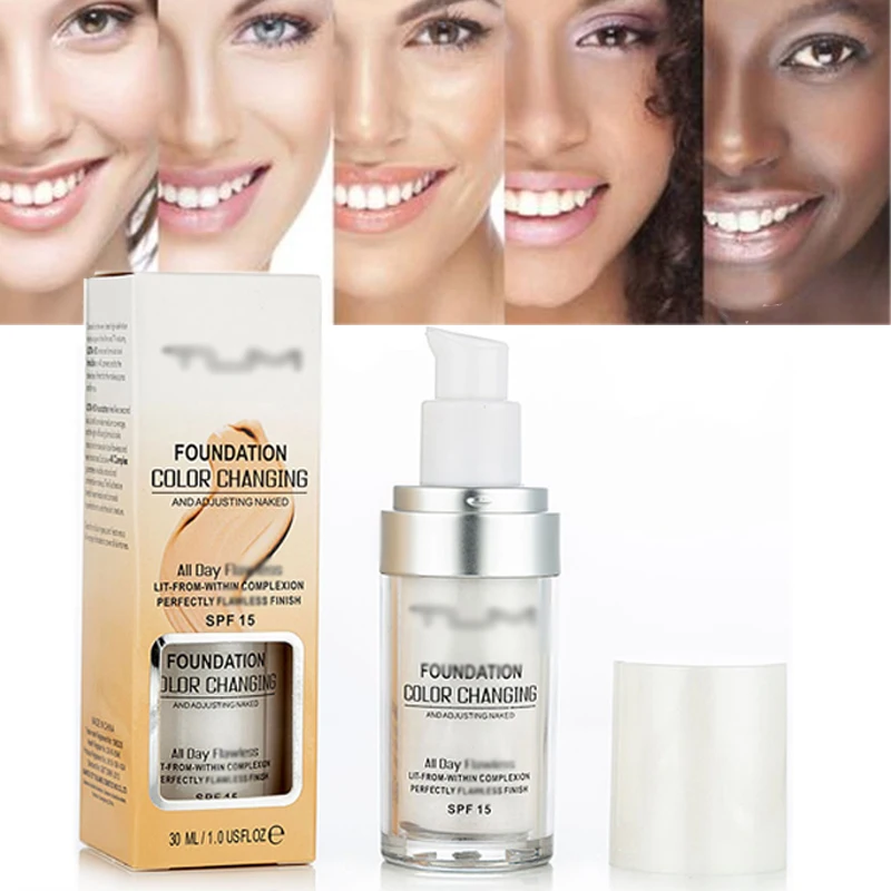 30ml Perfect Color Changing Liquid Foundation Skin Tone Makeup Face Base Long Lasting Concealer Primer BB Cream Facial Maquiagem
30ml Perfect Color Changing Liquid Foundation Skin Tone Makeup Face Base Long Lasting Concealer Primer BB Cream Facial Maquiagem