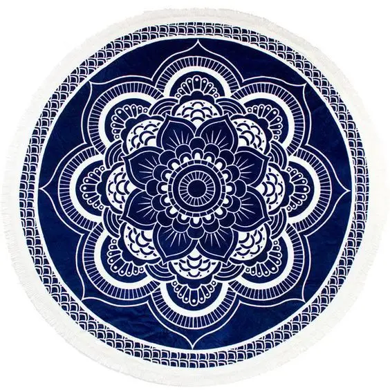 India Tapestry With Tassels Bohemia Mandala Tapestry Wall Hanging Hippie Tapestry Beach Mat Blanket Bikini Cover Up Tippet