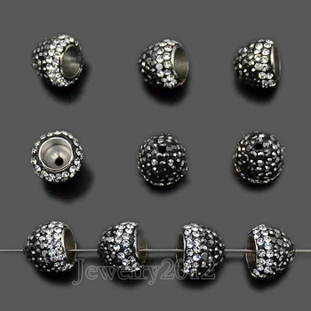 10PCS/Lot Gunmetal + Silver Top Quality Tassel Cap Czech Crystal Pave Rhinestones Charm Beads Jewelry Making 10mm 12mm 14mm 16mm
10PCS/Lot Gunmetal + Silver Top Quality Tassel Cap Czech Crystal Pave Rhinestones Charm Beads Jewelry Making 10mm 12mm 14mm 16mm