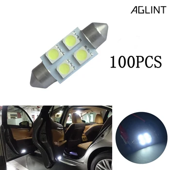 AGLINT 100PCS/Lot Festoon 36mm C5W Wholesale Factory White 12V LED 5050 4 SMD LED Car Auto Interior Dome Lights Bulbs Auto Lamp
AGLINT 100PCS/Lot Festoon 36mm C5W Wholesale Factory White 12V LED 5050 4 SMD LED Car Auto Interior Dome Lights Bulbs Auto Lamp