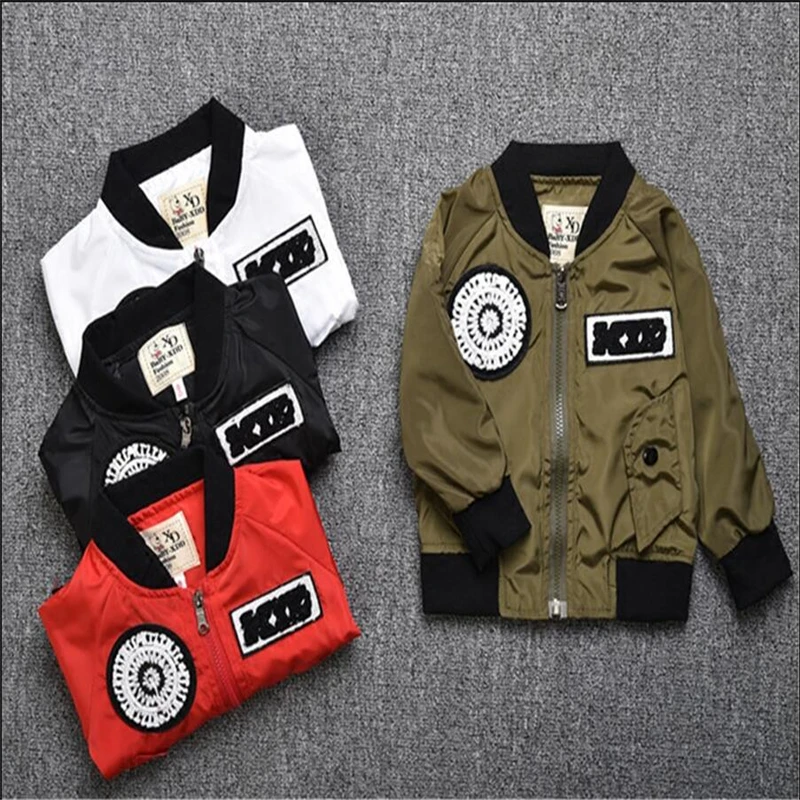 4 Colors Kids Spring Autumn Jacket Thin Coat Toddler Boys Baseball Uniform Bomber Jacket For 1-6T Children Outwears Tops
4 Colors Kids Spring Autumn Jacket Thin Coat Toddler Boys Baseball Uniform Bomber Jacket For 1-6T Children Outwears Tops