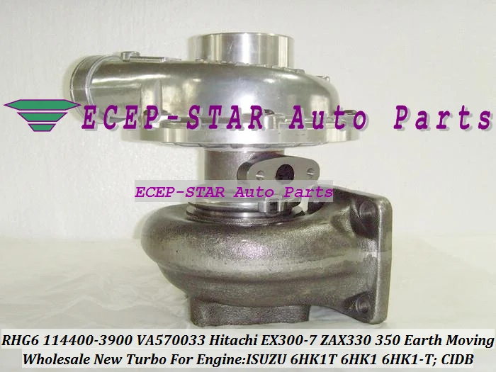 RHG6 CIDB 114400-3900 VA570033 1144003900 114400-3980 Turbo For HITACHI EX300-7 ZAX330 Earth Moving For ISUZU 6HK1T 6HK1 6HK1-T (3)
