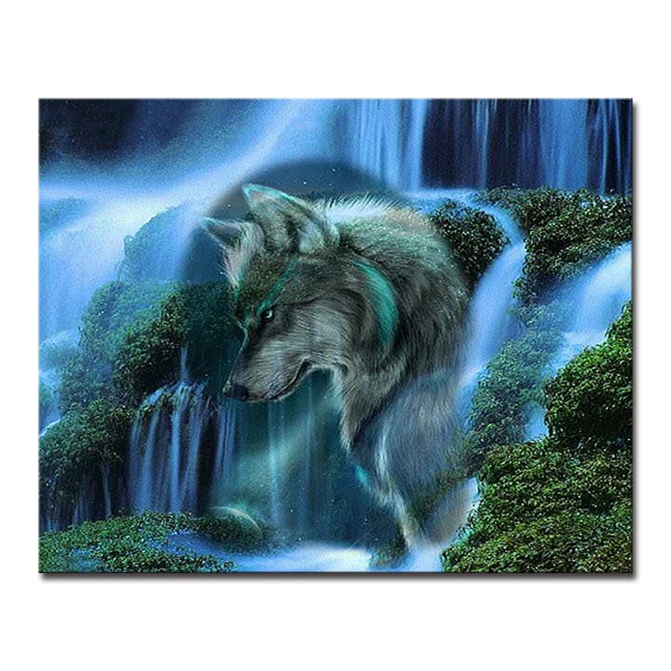 DIY Painting By Numbers Hand Paint Wolf Animals Oil Pictures Wall Art Waterfall Natural Landscape Coloring On Canvas Home Decor
DIY Painting By Numbers Hand Paint Wolf Animals Oil Pictures Wall Art Waterfall Natural Landscape Coloring On Canvas Home Decor