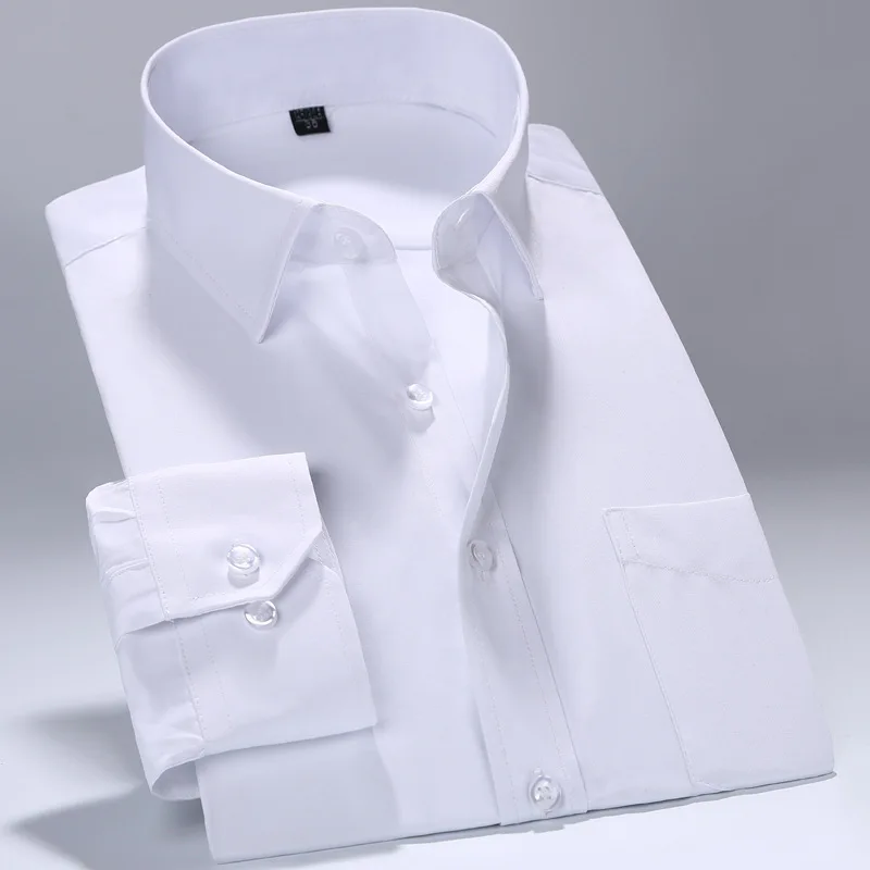 White Collar Professional Men Shirts Men's Long Sleeved Dress Shirts Full Turn-down collar Smart Casual Solid Men shirt
White Collar Professional Men Shirts Men's Long Sleeved Dress Shirts Full Turn-down collar Smart Casual Solid Men shirt