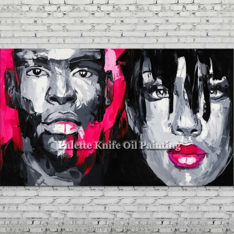 Palette knife portrait Face Oil painting Character figure canva Hand painted Francoise Nielly wall Art picture for living room88
Palette knife portrait Face Oil painting Character figure canva Hand painted Francoise Nielly wall Art picture for living room88