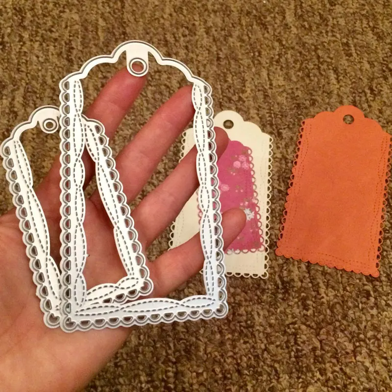 Scrapbooking Dies Metal 2pcs Scalloped Tags Frames Cutting Dies Craft Embossing Stamp Stencil Paper Card Making Template DIY
Scrapbooking Dies Metal 2pcs Scalloped Tags Frames Cutting Dies Craft Embossing Stamp Stencil Paper Card Making Template DIY