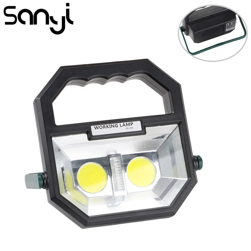 SANYI USB Rechargeable Portable Floodlight Lantern Outdoor Waterproof COB LED 4-Mode Emergency Spotlight Lamp for Camping Hiking
SANYI USB Rechargeable Portable Floodlight Lantern Outdoor Waterproof COB LED 4-Mode Emergency Spotlight Lamp for Camping Hiking
