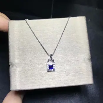 Fidelity natural 3mm sapphire s925 sterling silver Pendants Exquisite lock fine jewelry gift for women natural blue gemstone
Fidelity natural 3mm sapphire s925 sterling silver Pendants Exquisite lock fine jewelry gift for women natural blue gemstone