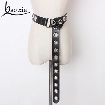 Long Personality casual Rivet circle black metal belts female Silver jean Dress waist belts tide Pearl pin buckle Men lady Strap
Long Personality casual Rivet circle black metal belts female Silver jean Dress waist belts tide Pearl pin buckle Men lady Strap
