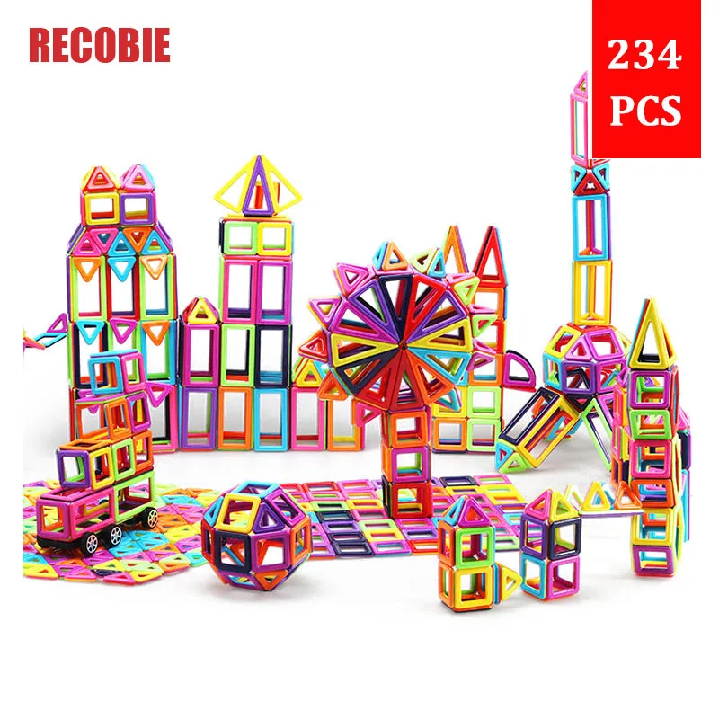 234pcs Magnet Building Blocks for Kids Creativity Tiles Magnetic 3D Block Ferris wheel Tower Construction Playboards qw0028
234pcs Magnet Building Blocks for Kids Creativity Tiles Magnetic 3D Block Ferris wheel Tower Construction Playboards qw0028