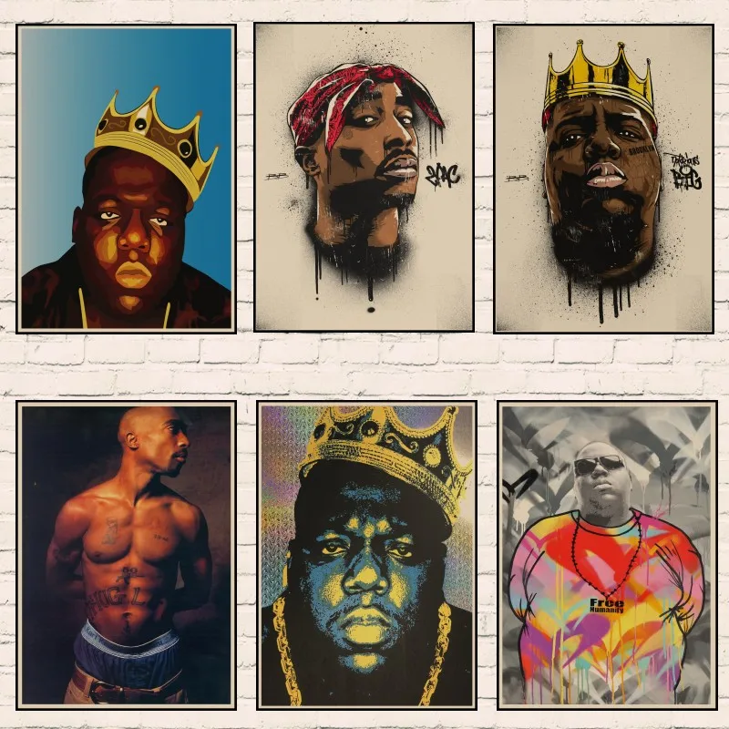 Notorious B.I.G. Biggie Poster Tupac Shakur 2pac Posters and Prints Art Wall Picture retro Kraft Paper Home Decoration 1002
Notorious B.I.G. Biggie Poster Tupac Shakur 2pac Posters and Prints Art Wall Picture retro Kraft Paper Home Decoration 1002