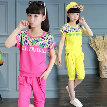 2018 Kids Tracksuit flower Casual Summer Girls Clothing Set Suit For Girls Goods Quality Casual Children Clothing Baby Clothes
2018 Kids Tracksuit flower Casual Summer Girls Clothing Set Suit For Girls Goods Quality Casual Children Clothing Baby Clothes