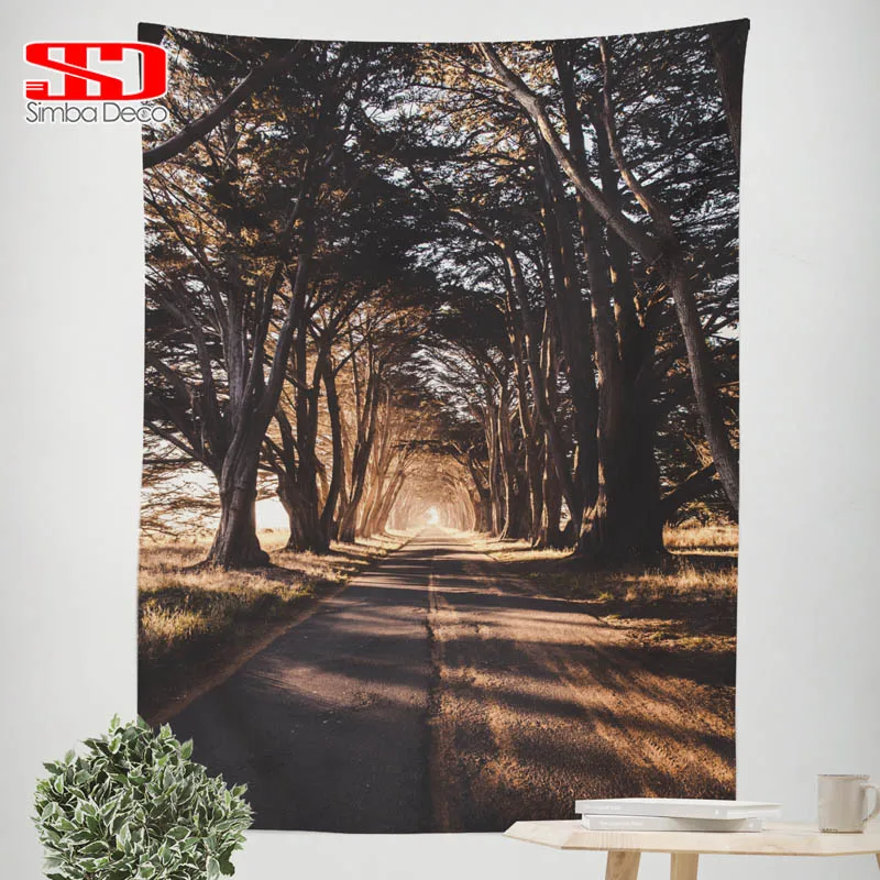 3D Sunset Trees Tapestry for Living Room Nightfall Mountain Path Home Decoration Wall Hanging Fabric Blanket Carpets on the Wall
3D Sunset Trees Tapestry for Living Room Nightfall Mountain Path Home Decoration Wall Hanging Fabric Blanket Carpets on the Wall