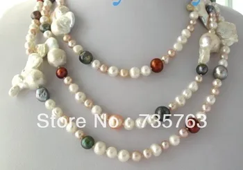 xiuli 00423 Multi-Color Freshwater&White Keishi Keshi Pearl Necklace 60"
xiuli 00423 Multi-Color Freshwater&White Keishi Keshi Pearl Necklace 60"