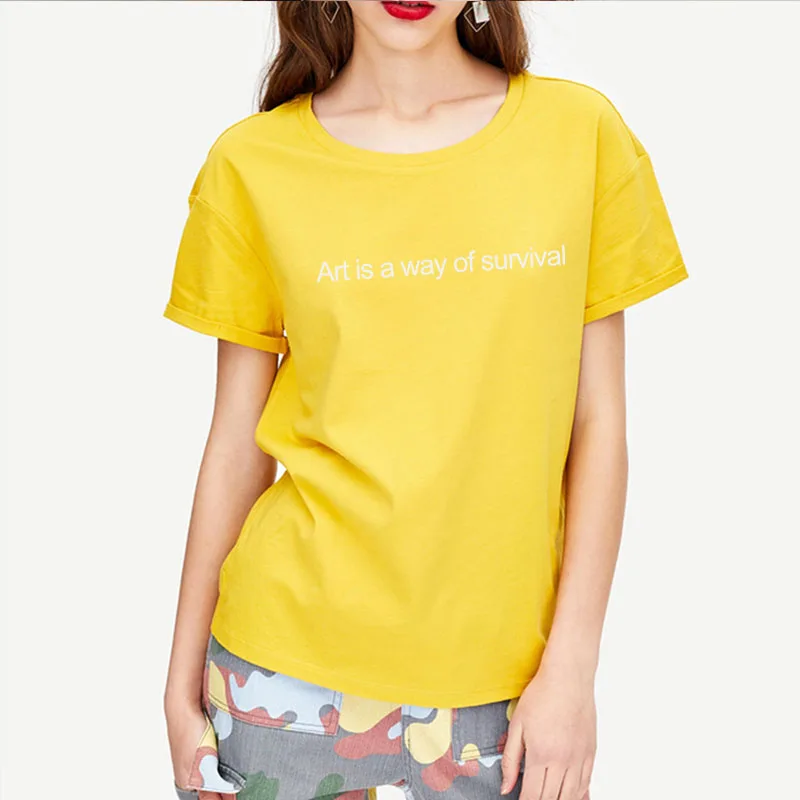 Second Half Price art is a way of survival Letters Print Women tshirt Cotton Casual Funny t shirts For Lady Top Tee Hipster
Second Half Price art is a way of survival Letters Print Women tshirt Cotton Casual Funny t shirts For Lady Top Tee Hipster