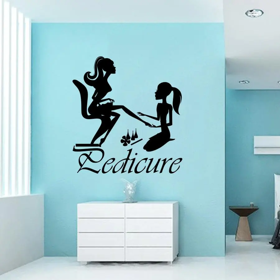 Nail Studio Wall Sticker Pedicure Sign Window Vinyl Decals Beauty Salon Decoration Nail Art Wallpaper Pedicure Vinyl Art AY1715
Nail Studio Wall Sticker Pedicure Sign Window Vinyl Decals Beauty Salon Decoration Nail Art Wallpaper Pedicure Vinyl Art AY1715