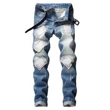 Idopy Men`s Fashion Patchwork Jeans Hip Hop Street Style Vintage Washed Brand Designer Denim Joggers For Male 
Idopy Men`s Fashion Patchwork Jeans Hip Hop Street Style Vintage Washed Brand Designer Denim Joggers For Male