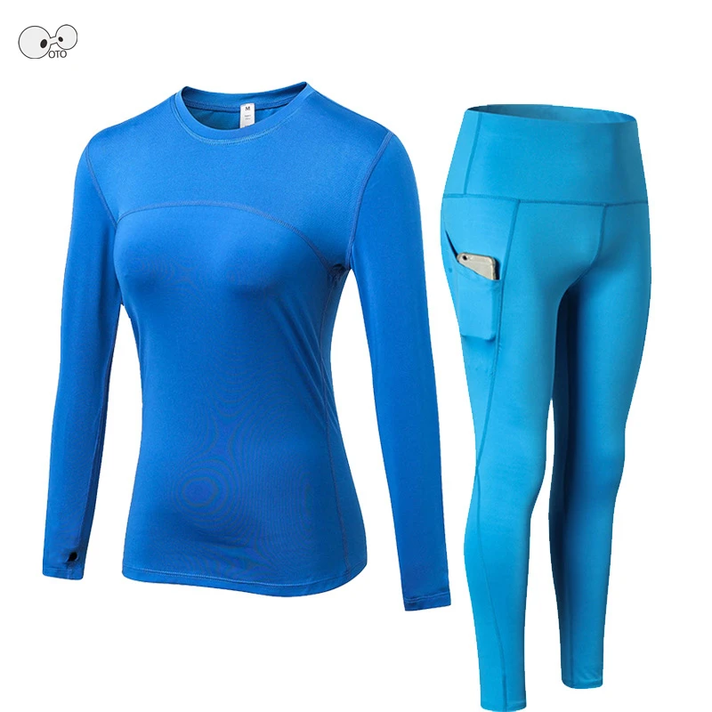 2 Piece Women High Waist Running Set Training Sportswear Gym Fitness Clothing Long Sleeve Shirt+Pocket Leggings Sports Yoga Suit
2 Piece Women High Waist Running Set Training Sportswear Gym Fitness Clothing Long Sleeve Shirt+Pocket Leggings Sports Yoga Suit