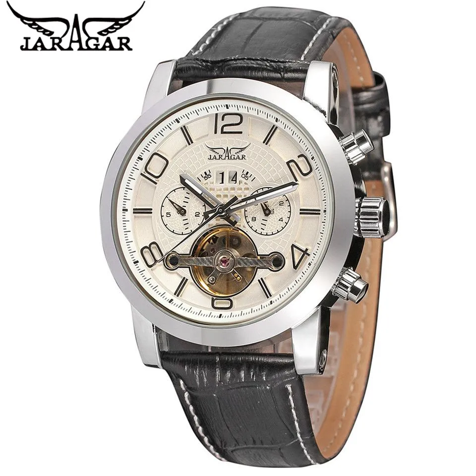 Relojes Hombre 2017 JARAGAR Luxury Watches Men Day/24 Hours Flywheel Automatic Mechanical Watch Wristwatch Free Ship
Relojes Hombre 2017 JARAGAR Luxury Watches Men Day/24 Hours Flywheel Automatic Mechanical Watch Wristwatch Free Ship