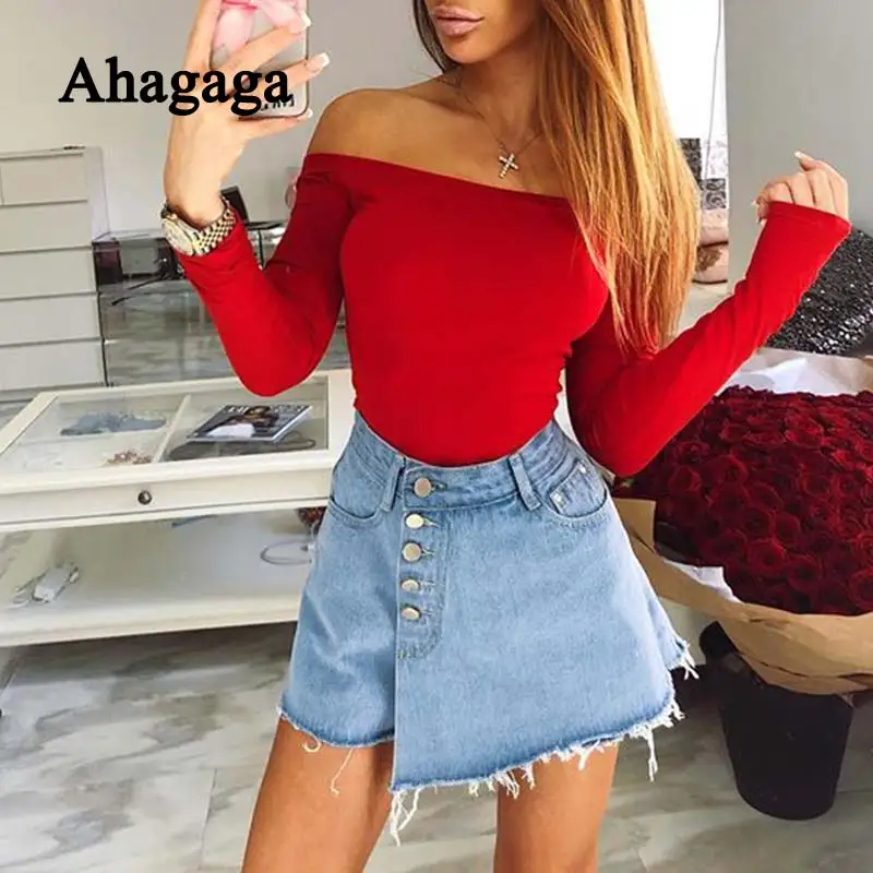 2018 Autumn Winter Rompers Woman Jumpsuits Fashion Solid Red Long Sleeve Slash Neck Regular Sexy Sheath Women Bodysuits Rompers
2018 Autumn Winter Rompers Woman Jumpsuits Fashion Solid Red Long Sleeve Slash Neck Regular Sexy Sheath Women Bodysuits Rompers