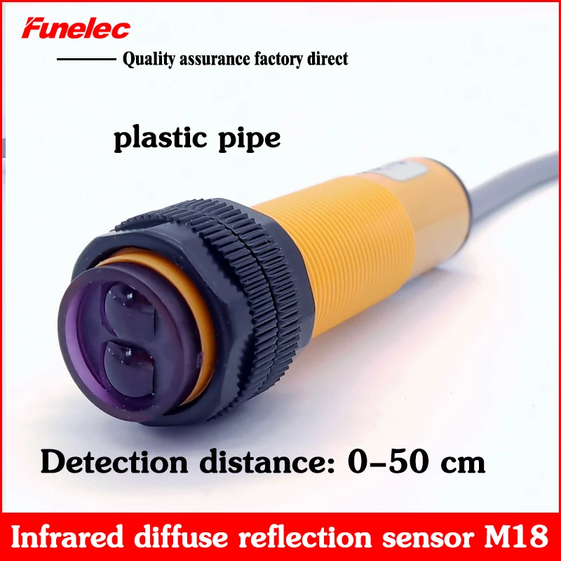 Infrared photoelectric induction diffuse reflection proximity switch three-line NPN NC normally closed E3FN-D50C2 sensor
Infrared photoelectric induction diffuse reflection proximity switch three-line NPN NC normally closed E3FN-D50C2 sensor