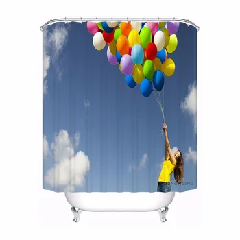 Custom Happy Balloons Colorful Sky Waterproof Bathroom Acceptable Shower Curtain Polyester Fabric Bathroom Curtain #180318-05
Custom Happy Balloons Colorful Sky Waterproof Bathroom Acceptable Shower Curtain Polyester Fabric Bathroom Curtain #180318-05