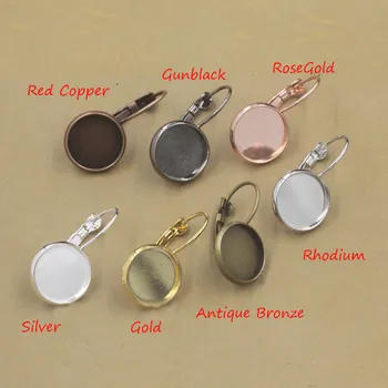 20pcs French Lever Earring Hook Bezel Round Base fit Cabochon 10/12/20/25mm Ear Clasp Setting for Diy Jewelry Making Findings
20pcs French Lever Earring Hook Bezel Round Base fit Cabochon 10/12/20/25mm Ear Clasp Setting for Diy Jewelry Making Findings
