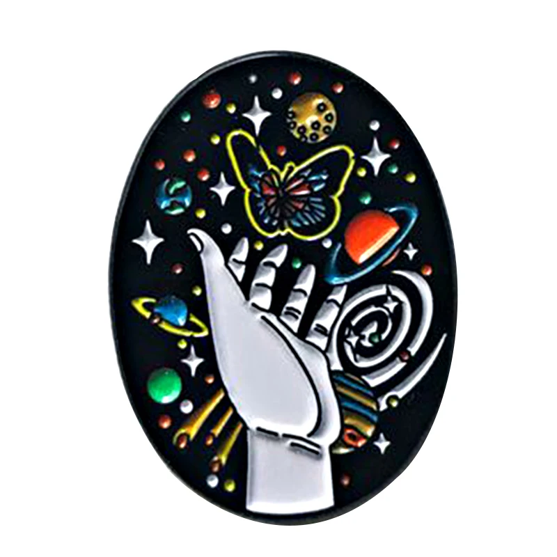 Universe pin wizard hand celestial badge space planet brooch mysterious galaxy astronomy jewelry magical collection
Universe pin wizard hand celestial badge space planet brooch mysterious galaxy astronomy jewelry magical collection