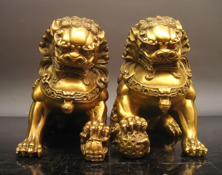 wholesale bronze factory Copper crafts Auspicious Large copper lion decoration sculpture: a pair of lions lucky feng shui
wholesale bronze factory Copper crafts Auspicious Large copper lion decoration sculpture: a pair of lions lucky feng shui