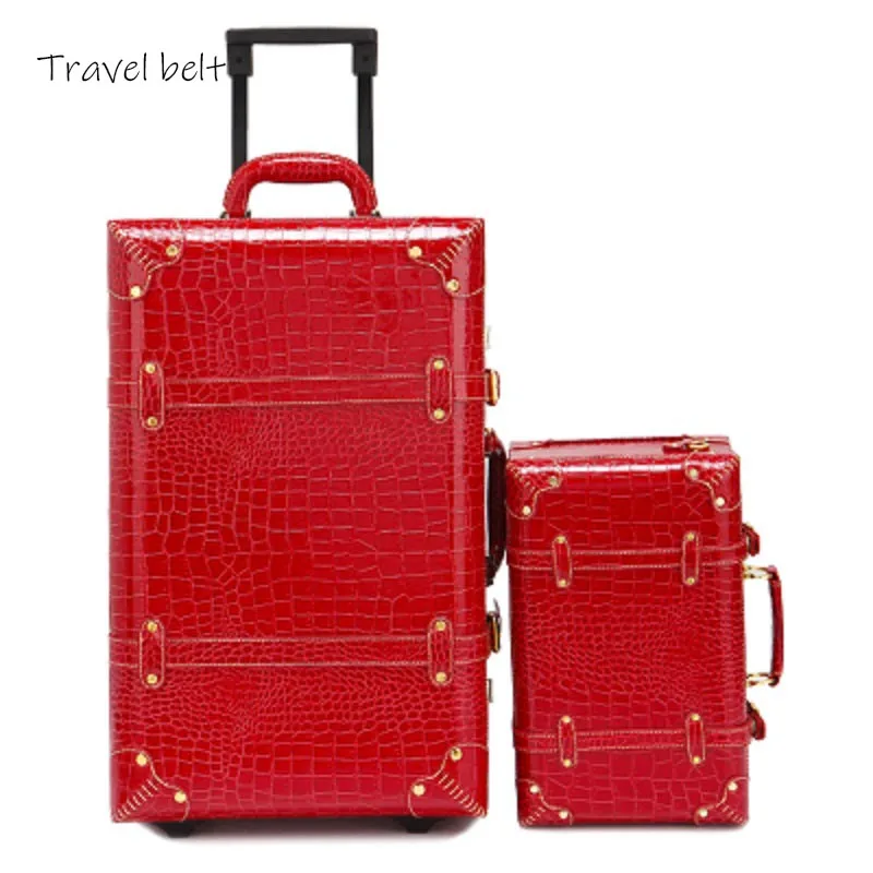 Travel Belt Retro, stylish, perfect Women 22/24inch size Rolling Luggage and handbag Spinner Brand Suitcase
Travel Belt Retro, stylish, perfect Women 22/24inch size Rolling Luggage and handbag Spinner Brand Suitcase
