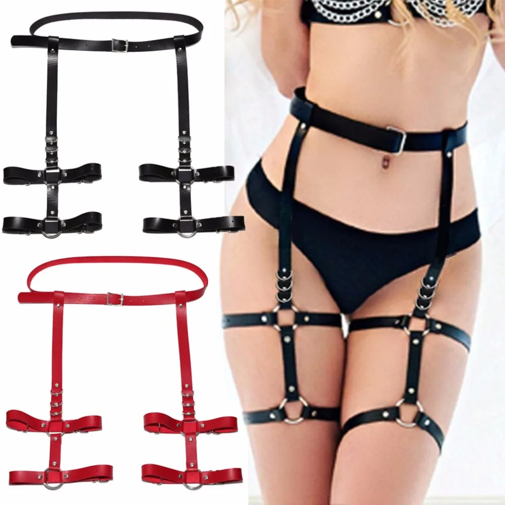 Sexy Punk Leather Body Chain Bondage Stud Garters Belt Leg Ring Harajuku Women Abdominal Bandage Suspender Harness Waist Belt
Sexy Punk Leather Body Chain Bondage Stud Garters Belt Leg Ring Harajuku Women Abdominal Bandage Suspender Harness Waist Belt